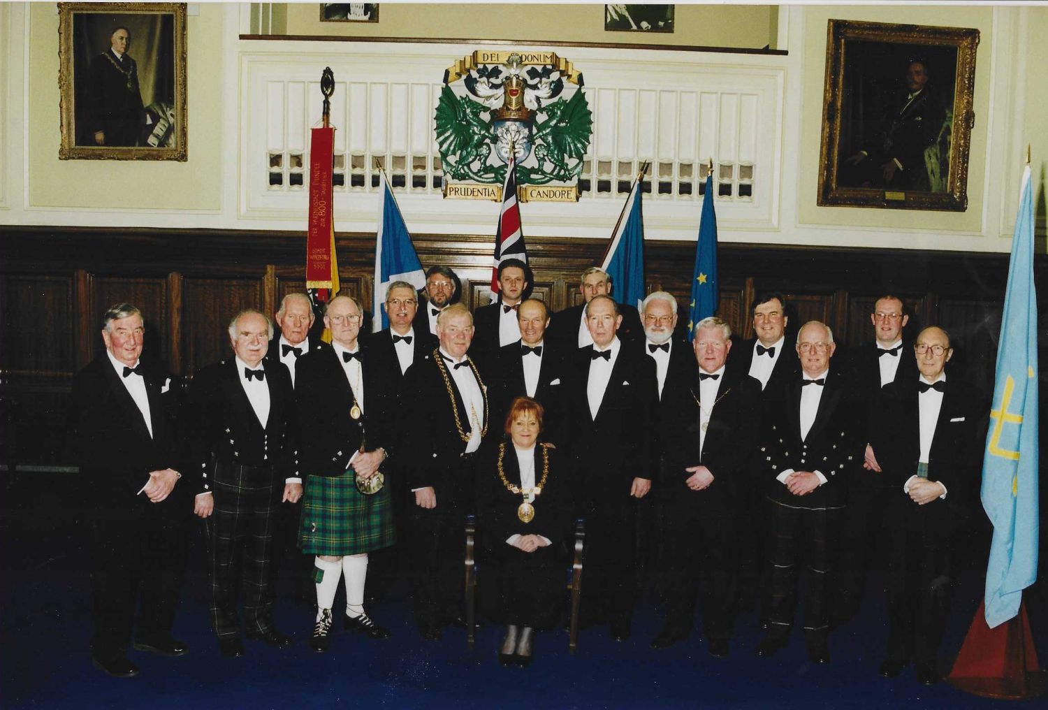 Lord Provost Helen Wright hosting The Nine Incorporated Trades of Dundee dinner at Dundee City Chambers